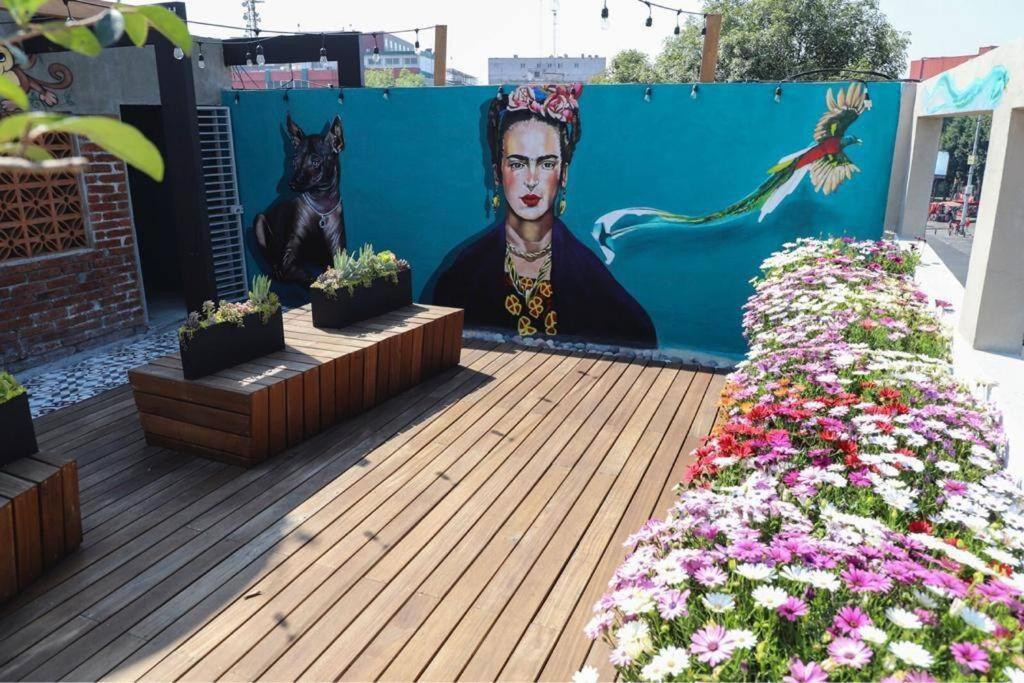 New Mex Inspired Bo-Ho Chic Apartment With Private Patio And Roof Terrace 멕시코 시 외부 사진